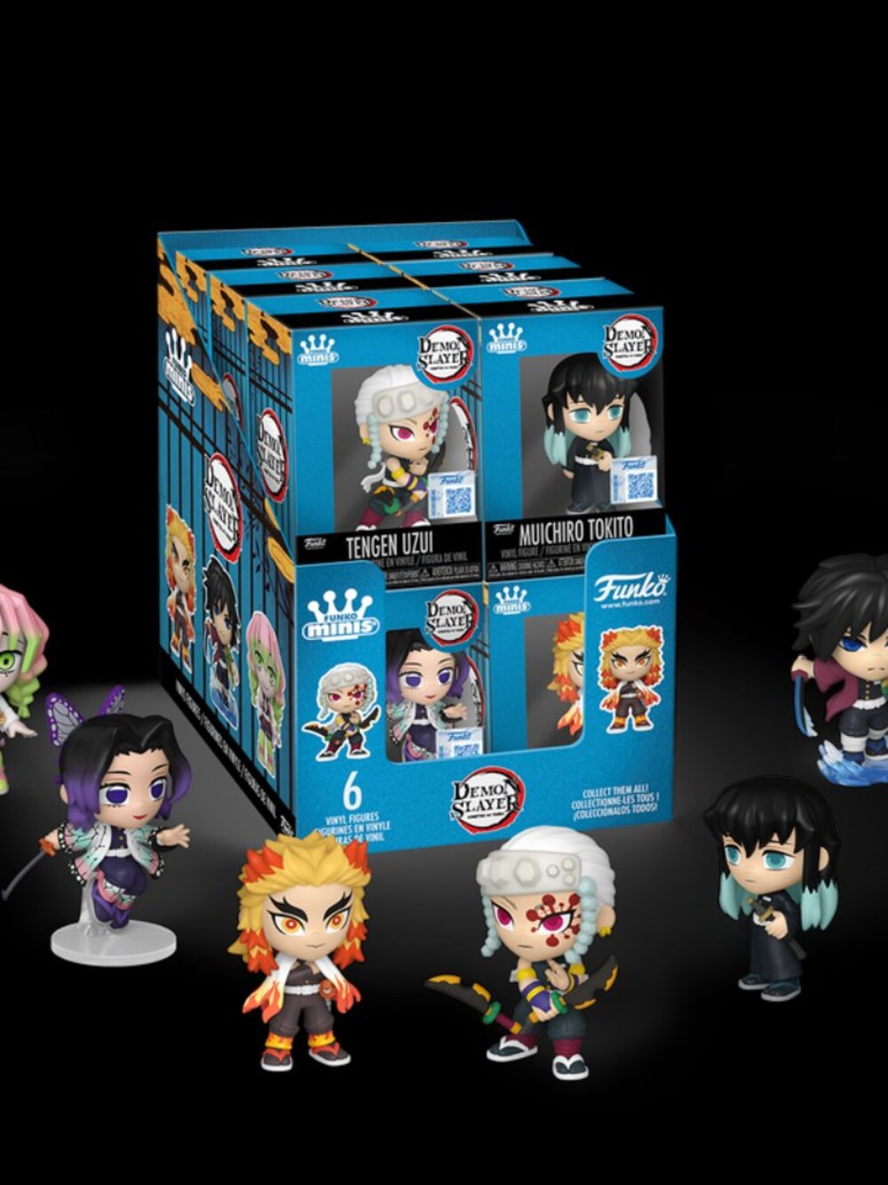 Funko Minis Demon Slayer Hashira FULL SET of 6 Figures NIB - Picture 5 of 5
